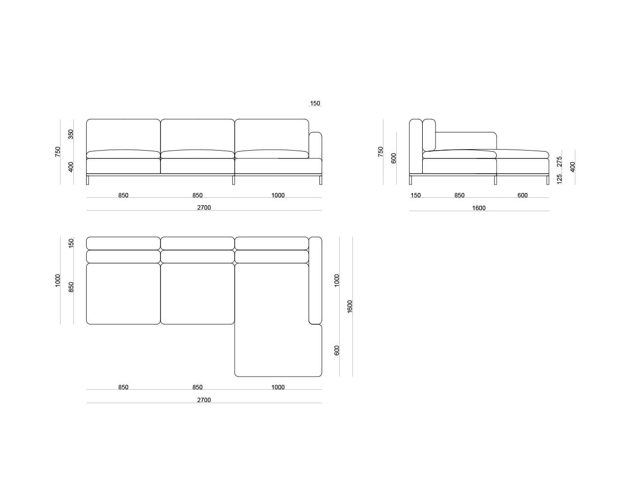 021 Диван с оттоманкой