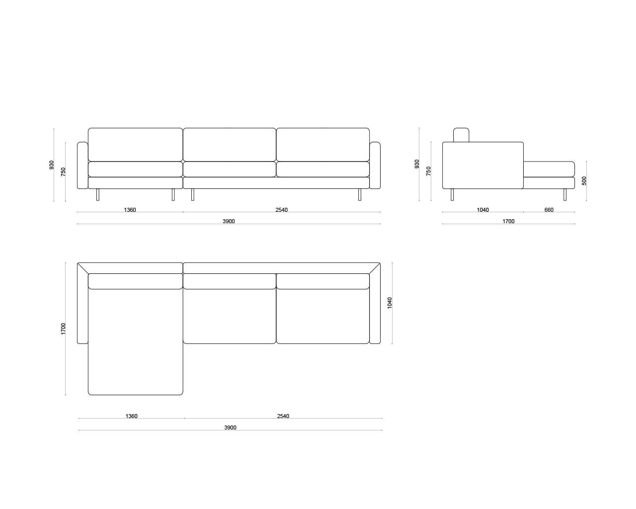 026 Диван с оттоманкой